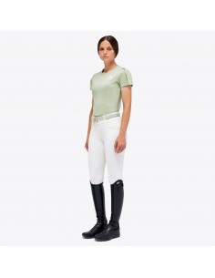 T SHIRT cotton puff vert -...